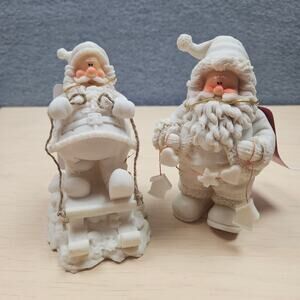 NOS Vintage Finish It Snowfolk Don Mechanic Paintable Santa Claus Figures